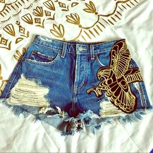 Carmar Denim Gold Eagle Shorts